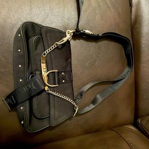 Dior Hardcore black canvas shoulder bag
